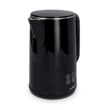 Wasserkocher 1,7 l Kunststoff Schwarz 50,60,70,80,90,100 C - Nedis