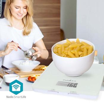 SmartLife-Küchenwaage Bluetooth® Glas / Kunststoff Weiß - Nedis