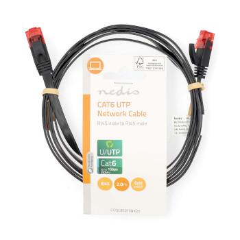 CAT6 Netzwerkkabel RJ45 Stecker RJ45 Stecker U/UTP 2,00 m Snagless - Nedis