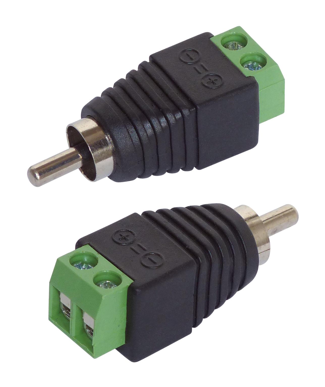 Adapter Cinch/RCA-Stecker 2er-Set BLANKO