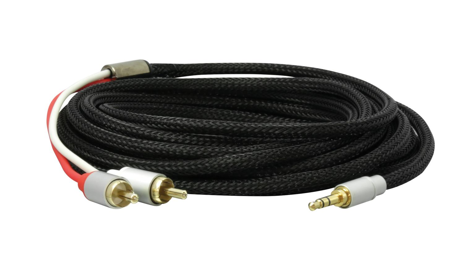 Dynavox Stereo Audiokabel 5m 3,5mm auf Cinch (Stecker - Stecker)