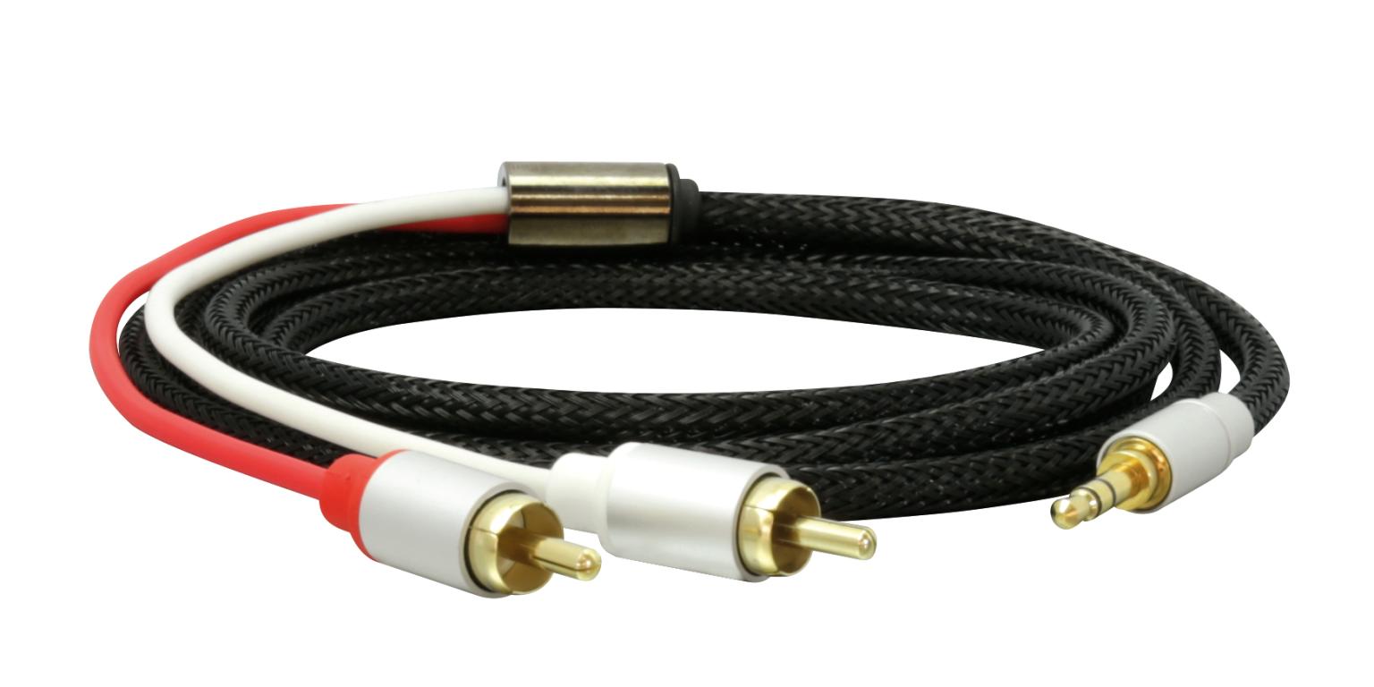 Dynavox Stereokabel 1,5 m 3,5 mm auf Cinch (Stecker - Stecker)