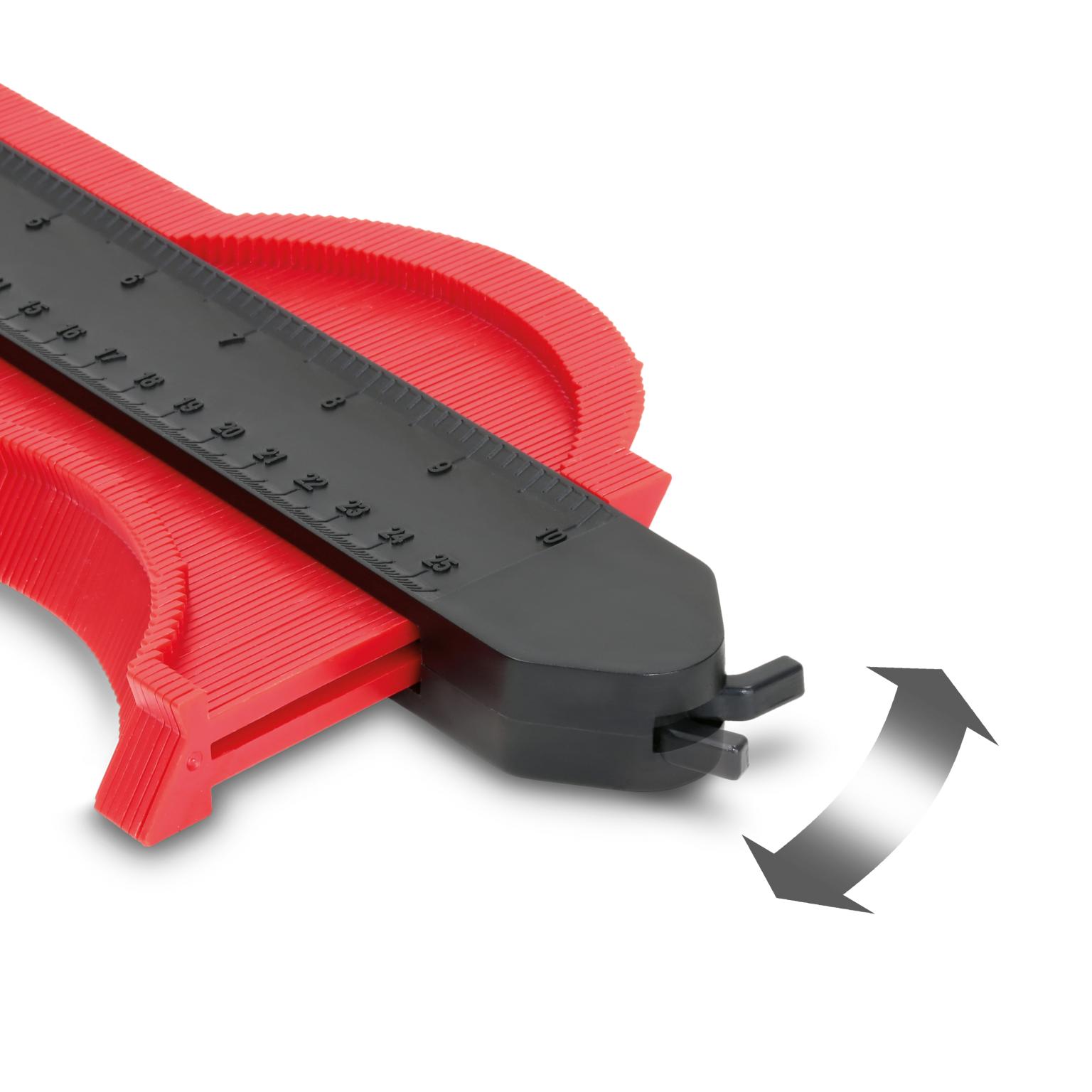 Konturenlehre 25 cm mit Verriegelung BLANKO