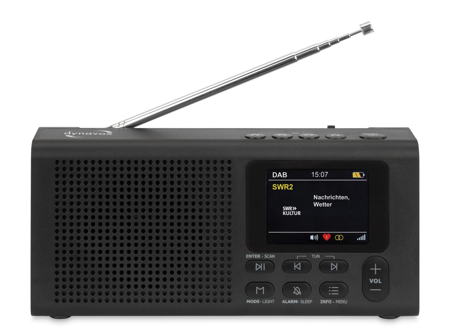 Dynavox DAB+ Radio DBT200 mit BT und Weckfunktion