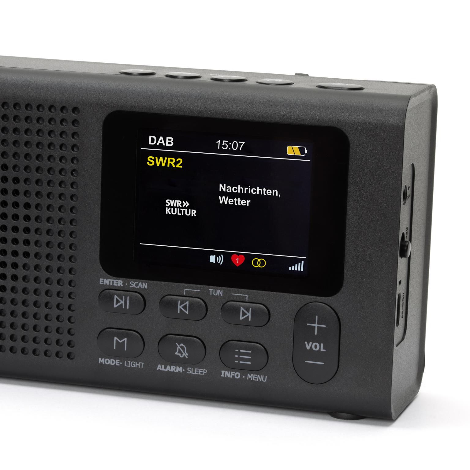 Dynavox DAB+ Radio DBT200 mit BT und Weckfunktion