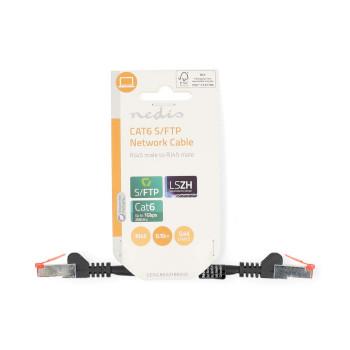 CAT6 Netzwerkkabel RJ45 Male RJ45 Male S/FTP 0,15 m Rund LSZH - Nedis