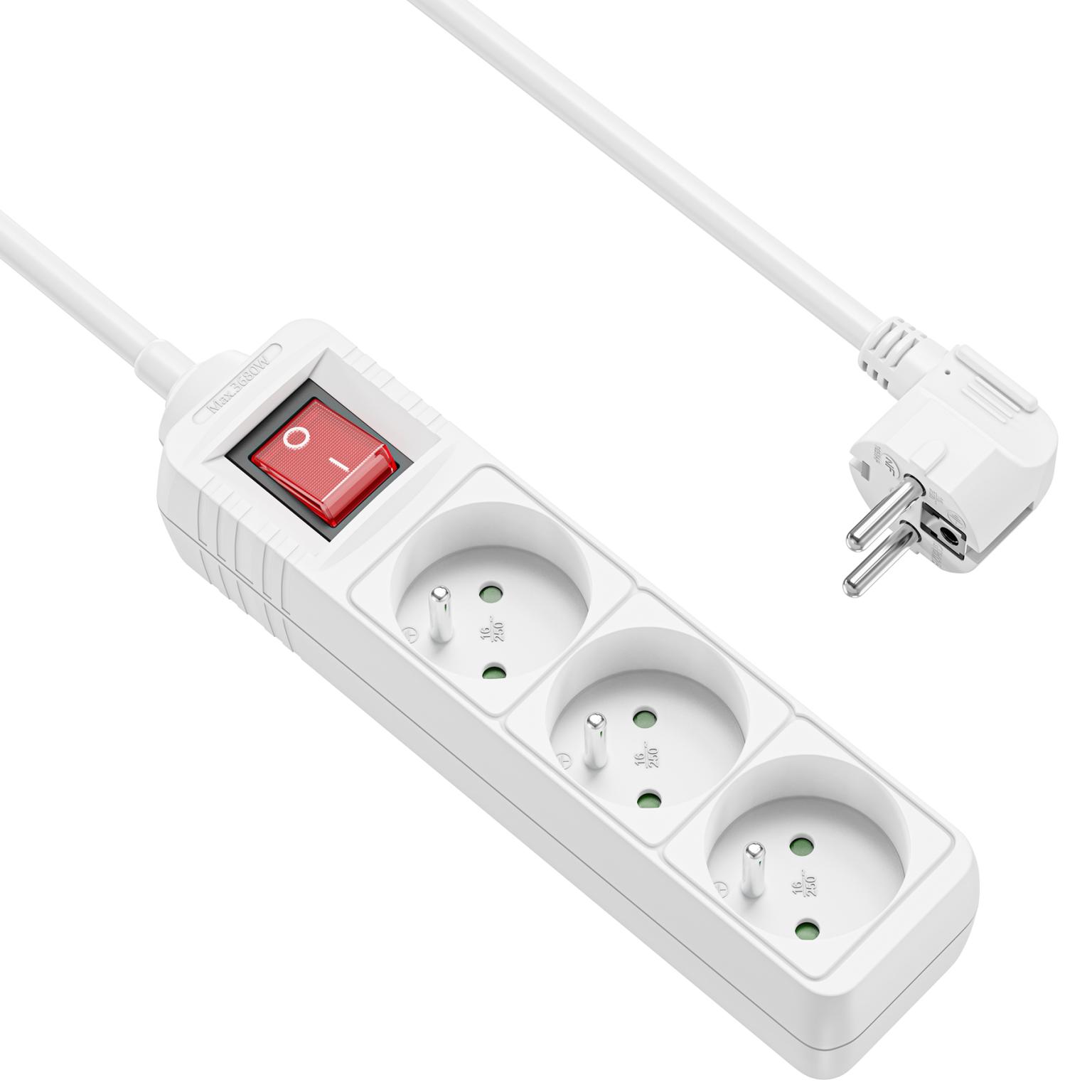 Steckdosenleiste mit Schutzkontakt