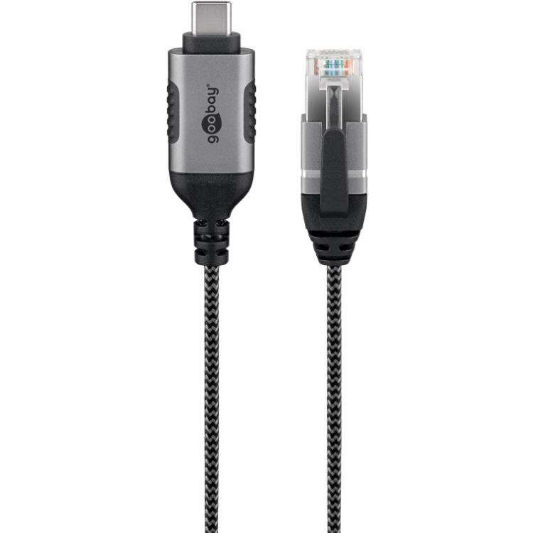 USB-zu-RJ45-Ethernet-Slimkabel - Goobay