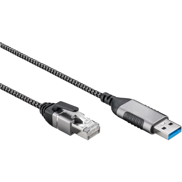 USB-zu-RJ45-Ethernet-Slimkabel - Goobay