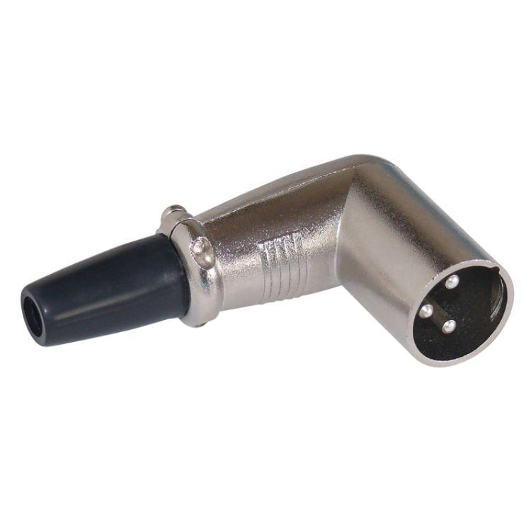 XLR-Stecker mit 90ř-Winkel BLANKO - Sintron