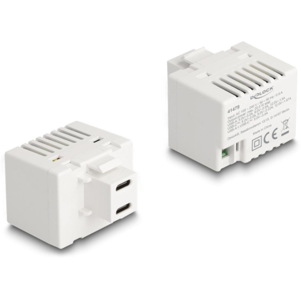 USB-C auf 2-Pin-Klemme Keystone - Delock