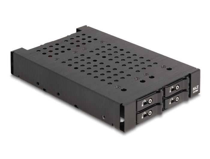 Delock 3.5″ Wechselaufbaurahmen für 4 x M.2 NVMe SSD mit OcuLink SFF-8612 Anschluss
