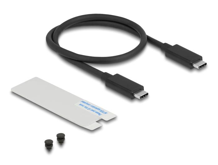 Delock USB 40 Gbps Gehäuse für 1 x M.2 NVMe SSD im Gaming-Stil mit LED
