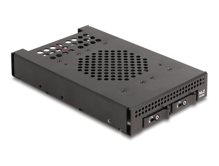 Delock 3.5″ Wechselaufbau für 2 x M.2 NVMe SSD mit OcuLink SFF-8612 Anschluss