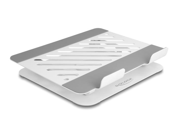 Delock Tablet- und Notebook-Ständer, verstellbar, Aluminium – 360 drehbar
