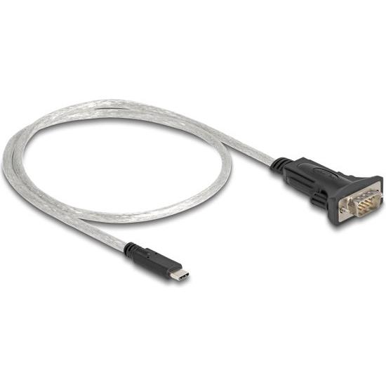 Delock Adapter USB Type-C™ auf 1 x seriell RS-422/485 Stecker mit 6-Pin-Klemme