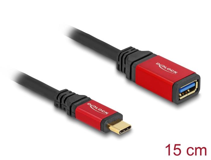Delock USB 10 Gbps Adapter USB Type-C™ Stecker auf USB Typ-A Buchse 15 cm