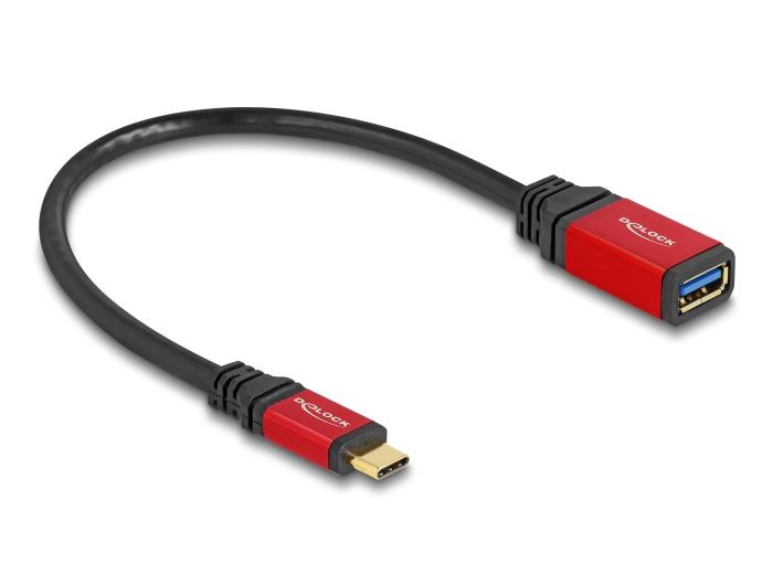 Delock USB 10 Gbps Adapter USB Type-C™ Stecker auf USB Typ-A Buchse 15 cm
