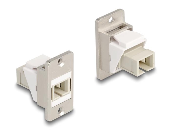 Delock Panel Mount Keystone Modul LWL SC Simplex Buchse zu Buchse konisch