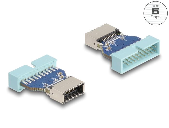 Delock USB 5 Gbps Adapter Stiftleiste auf interne USB Typ-E Key A Buchse