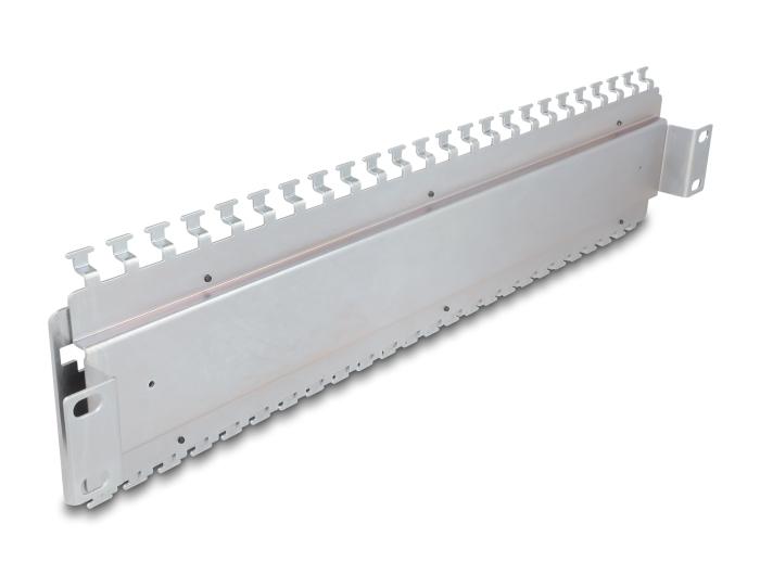Delock 19″ Kabelabfangschiene für Netzwerkkabelverbinder mit LSA Anschluss