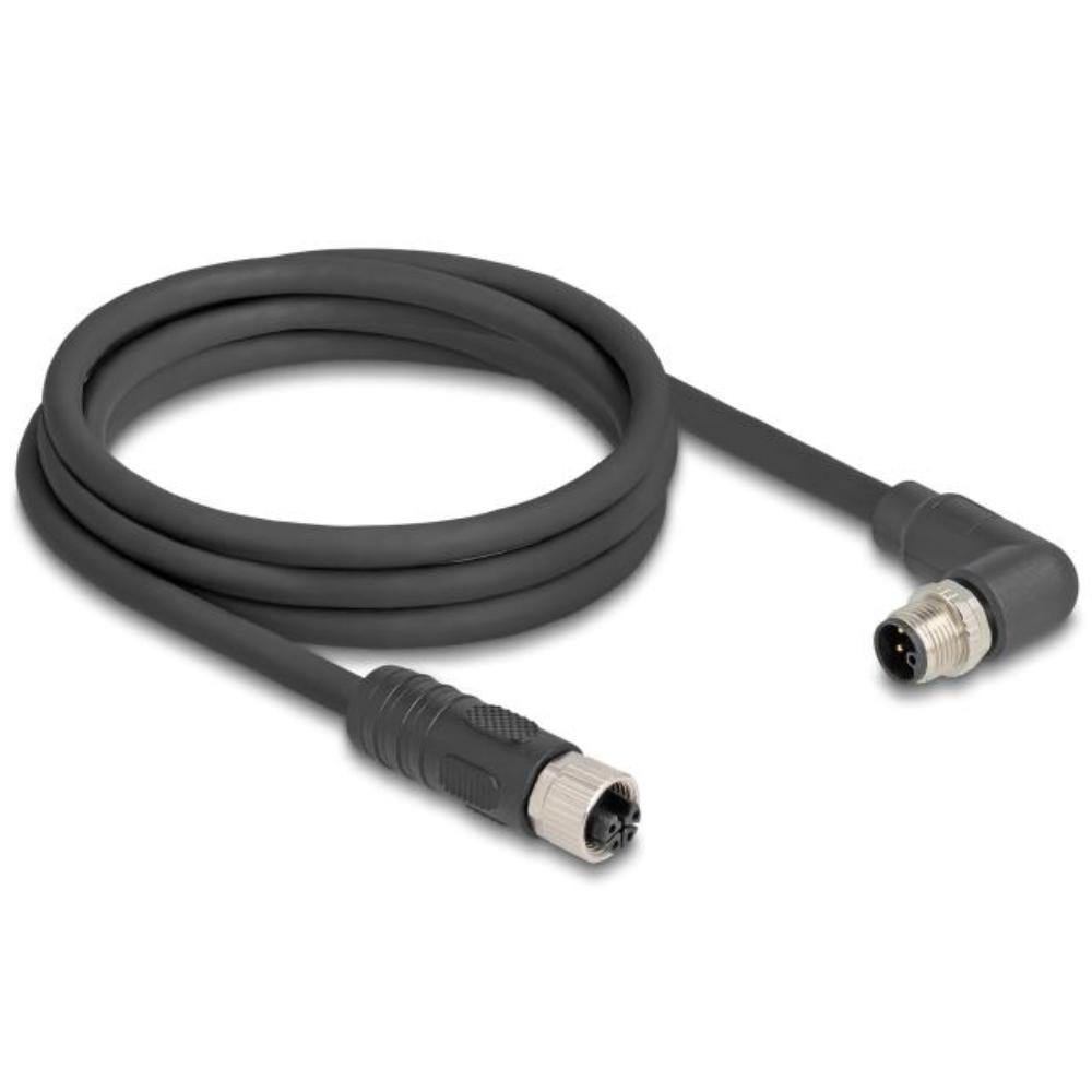 M12 Kabel Diese robuste industrielle Ethernet-Kabel wurde speziell für anspruchsvolle Umgebungen wie Maschinensteuerung und Automatisierungsprozesse entwickelt. Dank der doppelten M12-Steckverbinder (D-kodiert, 4-polig) schließen Sie einfach verschiedene Komponenten miteinander mit einer stabilen und sicheren Verbindung an. Das Kabel entspricht der Cat.5e-Spezifikation und ist mit einer hochwertigen S/FTP-Abschirmung mit Aluminiumfolie und verzinntem Kupfergeflecht ausgestattet. Dies sorgt für eine ausgezeichnete Signalübertragung und Schutz vor elektromagnetischen Störungen. Mit einem soliden Kupferleiter von 26 AWG und einem robusten PVC-Mantel kombiniert dieses Kabel Flexibilität mit Langlebigkeit. Anschluss 1: 1 x M12 connector D-kodiert 4-polig Anschluss 2: 1 x M12 connector D-kodiert 4-polig Länge: 1 Meter Anschluss 1: 1 x M12 connector D-kodiert 4-polig Anschluss 2: 1 x M12 connector D-kodiert 4-polig Abschirmung: S/FTP Betriebstemperatur: -25 C ~ 60 C Schutzart: IP67 Kategorie: 5e Leitermaterial: Kupfer Leiterquerschnitt: 26 AWG (0,129 mm²) Inhalt des Pakets: M12-Kabel Schnittstelle: beidseitig gleich Kabeldurchmesser: ca. 5 mm Kabelmantelmaterial: PVC Farbe: Schwarz Länge inklusive Anschlüsse: ca. 1 m Maximaler Strom: 4 A Nennspannung: 60 V - Delock