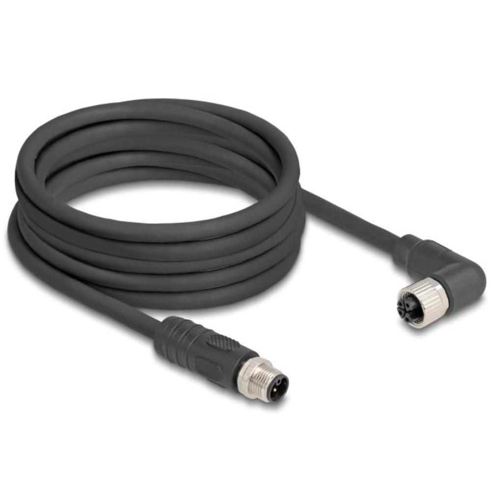 M12 Kabel Diese robuste industrielle Ethernet-Kabel wurde speziell für anspruchsvolle Umgebungen wie Maschinensteuerung und Automatisierungsprozesse entwickelt. Dank der doppelten M12-Steckverbinder (D-kodiert, 4-polig) schließen Sie einfach verschiedene Komponenten miteinander mit einer stabilen und sicheren Verbindung an. Das Kabel entspricht der Cat.5e-Spezifikation und ist mit einer hochwertigen S/FTP-Abschirmung mit Aluminiumfolie und verzinntem Kupfergeflecht ausgestattet. Dies sorgt für eine ausgezeichnete Signalübertragung und Schutz vor elektromagnetischen Störungen. Mit einem soliden Kupferleiter von 26 AWG und einem robusten PVC-Mantel kombiniert dieses Kabel Flexibilität mit Langlebigkeit. Anschluss 1: 1 x M12 connector D-kodiert 4-polig Anschluss 2: 1 x M12 connector D-kodiert 4-polig Länge: 1 Meter Anschluss 1: 1 x M12 connector D-kodiert 4-polig Anschluss 2: 1 x M12 connector D-kodiert 4-polig Abschirmung: S/FTP Betriebstemperatur: -25 C ~ 60 C Schutzart: IP67 Kategorie: 5e Leitermaterial: Kupfer Leiterquerschnitt: 26 AWG (0,129 mm²) Inhalt des Pakets: M12-Kabel Schnittstelle: beidseitig gleich Kabeldurchmesser: ca. 5 mm Kabelmantelmaterial: PVC Farbe: Schwarz Länge inklusive Anschlüsse: ca. 1 m Maximaler Strom: 4 A Nennspannung: 60 V - Delock