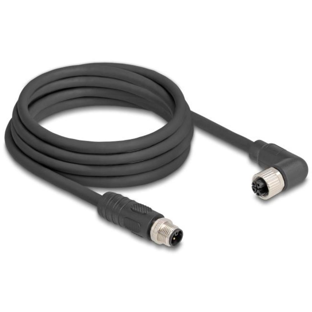 M12 Kabel Diese robuste industrielle Ethernet-Kabel wurde speziell für anspruchsvolle Umgebungen wie Maschinensteuerung und Automatisierungsprozesse entwickelt. Dank der doppelten M12-Steckverbinder (D-kodiert, 4-polig) schließen Sie einfach verschiedene Komponenten miteinander mit einer stabilen und sicheren Verbindung an. Das Kabel entspricht der Cat.5e-Spezifikation und ist mit einer hochwertigen S/FTP-Abschirmung mit Aluminiumfolie und verzinntem Kupfergeflecht ausgestattet. Dies sorgt für eine ausgezeichnete Signalübertragung und Schutz vor elektromagnetischen Störungen. Mit einem soliden Kupferleiter von 26 AWG und einem robusten PVC-Mantel kombiniert dieses Kabel Flexibilität mit Langlebigkeit. Anschluss 1: 1 x M12 connector D-kodiert 4-polig Anschluss 2: 1 x M12 connector D-kodiert 4-polig Länge: 1 Meter Anschluss 1: 1 x M12 connector D-kodiert 4-polig Anschluss 2: 1 x M12 connector D-kodiert 4-polig Abschirmung: S/FTP Betriebstemperatur: -25 C ~ 60 C Schutzart: IP67 Kategorie: 5e Leitermaterial: Kupfer Leiterquerschnitt: 26 AWG (0,129 mm²) Inhalt des Pakets: M12-Kabel Schnittstelle: beidseitig gleich Kabeldurchmesser: ca. 5 mm Kabelmantelmaterial: PVC Farbe: Schwarz Länge inklusive Anschlüsse: ca. 1 m Maximaler Strom: 4 A Nennspannung: 60 V - Delock