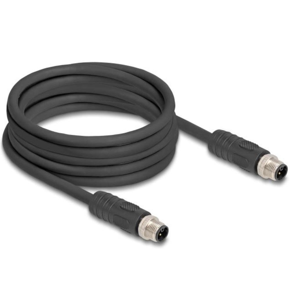 M12 Kabel Diese robuste industrielle Ethernet-Kabel wurde speziell für anspruchsvolle Umgebungen wie Maschinensteuerung und Automatisierungsprozesse entwickelt. Dank der doppelten M12-Steckverbinder (D-kodiert, 4-polig) schließen Sie einfach verschiedene Komponenten miteinander mit einer stabilen und sicheren Verbindung an. Das Kabel entspricht der Cat.5e-Spezifikation und ist mit einer hochwertigen S/FTP-Abschirmung mit Aluminiumfolie und verzinntem Kupfergeflecht ausgestattet. Dies sorgt für eine ausgezeichnete Signalübertragung und Schutz vor elektromagnetischen Störungen. Mit einem soliden Kupferleiter von 26 AWG und einem robusten PVC-Mantel kombiniert dieses Kabel Flexibilität mit Langlebigkeit. Anschluss 1: 1 x M12 connector D-kodiert 4-polig Anschluss 2: 1 x M12 connector D-kodiert 4-polig Länge: 1 Meter Anschluss 1: 1 x M12 connector D-kodiert 4-polig Anschluss 2: 1 x M12 connector D-kodiert 4-polig Abschirmung: S/FTP Betriebstemperatur: -25 C ~ 60 C Schutzart: IP67 Kategorie: 5e Leitermaterial: Kupfer Leiterquerschnitt: 26 AWG (0,129 mm²) Inhalt des Pakets: M12-Kabel Schnittstelle: beidseitig gleich Kabeldurchmesser: ca. 5 mm Kabelmantelmaterial: PVC Farbe: Schwarz Länge inklusive Anschlüsse: ca. 1 m Maximaler Strom: 4 A Nennspannung: 60 V - Delock