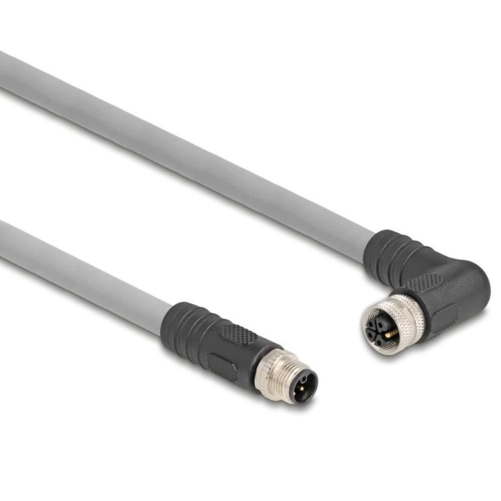 M12 Kabel Diese robuste industrielle Ethernet-Kabel wurde speziell für anspruchsvolle Umgebungen wie Maschinensteuerung und Automatisierungsprozesse entwickelt. Dank der doppelten M12-Steckverbinder (D-kodiert, 4-polig) schließen Sie einfach verschiedene Komponenten miteinander mit einer stabilen und sicheren Verbindung an. Das Kabel entspricht der Cat.5e-Spezifikation und ist mit einer hochwertigen S/FTP-Abschirmung mit Aluminiumfolie und verzinntem Kupfergeflecht ausgestattet. Dies sorgt für eine ausgezeichnete Signalübertragung und Schutz vor elektromagnetischen Störungen. Mit einem soliden Kupferleiter von 26 AWG und einem robusten PVC-Mantel kombiniert dieses Kabel Flexibilität mit Langlebigkeit. Anschluss 1: 1 x M12 connector D-kodiert 4-polig Anschluss 2: 1 x M12 connector D-kodiert 4-polig Länge: 1 Meter Anschluss 1: 1 x M12 connector D-kodiert 4-polig Anschluss 2: 1 x M12 connector D-kodiert 4-polig Abschirmung: S/FTP Betriebstemperatur: -25 C ~ 60 C Schutzart: IP67 Kategorie: 5e Leitermaterial: Kupfer Leiterquerschnitt: 26 AWG (0,129 mm²) Inhalt des Pakets: M12-Kabel Schnittstelle: beidseitig gleich Kabeldurchmesser: ca. 5 mm Kabelmantelmaterial: PVC Farbe: Schwarz Länge inklusive Anschlüsse: ca. 1 m Maximaler Strom: 4 A Nennspannung: 60 V - Delock