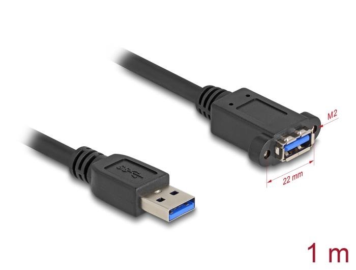 Delock USB 5 Gbps Kabel USB Typ-A Stecker auf USB Typ-A Buchse zum Einbau 1