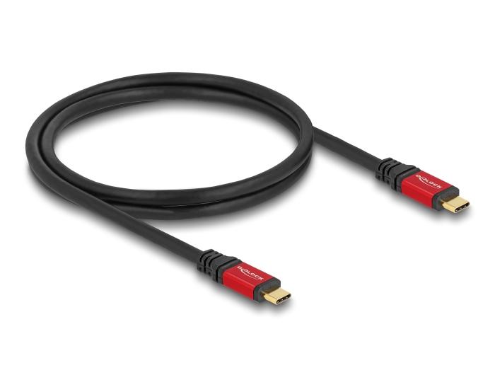 Delock USB 2.0 Kabel USB Type-C™ Stecker zu Stecker PD 3.0 100 W E-Marke