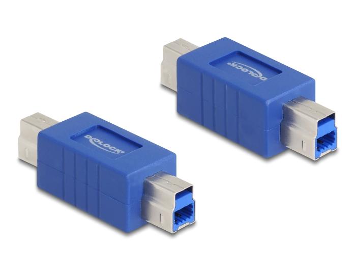 Delock USB 5 Gbps Adapter Gender Changer Typ-B Stecker zu Stecker