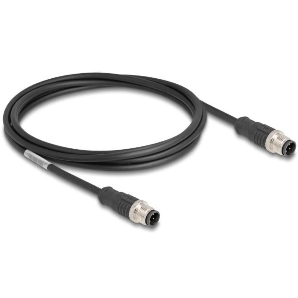 M12 Kabel Diese robuste industrielle Ethernet-Kabel wurde speziell für anspruchsvolle Umgebungen wie Maschinensteuerung und Automatisierungsprozesse entwickelt. Dank der doppelten M12-Steckverbinder (D-kodiert, 4-polig) schließen Sie einfach verschiedene Komponenten miteinander mit einer stabilen und sicheren Verbindung an. Das Kabel entspricht der Cat.5e-Spezifikation und ist mit einer hochwertigen S/FTP-Abschirmung mit Aluminiumfolie und verzinntem Kupfergeflecht ausgestattet. Dies sorgt für eine ausgezeichnete Signalübertragung und Schutz vor elektromagnetischen Störungen. Mit einem soliden Kupferleiter von 26 AWG und einem robusten PVC-Mantel kombiniert dieses Kabel Flexibilität mit Langlebigkeit. Anschluss 1: 1 x M12 connector D-kodiert 4-polig Anschluss 2: 1 x M12 connector D-kodiert 4-polig Länge: 1 Meter Anschluss 1: 1 x M12 connector D-kodiert 4-polig Anschluss 2: 1 x M12 connector D-kodiert 4-polig Abschirmung: S/FTP Betriebstemperatur: -25 C ~ 60 C Schutzart: IP67 Kategorie: 5e Leitermaterial: Kupfer Leiterquerschnitt: 26 AWG (0,129 mm²) Inhalt des Pakets: M12-Kabel Schnittstelle: beidseitig gleich Kabeldurchmesser: ca. 5 mm Kabelmantelmaterial: PVC Farbe: Schwarz Länge inklusive Anschlüsse: ca. 1 m Maximaler Strom: 4 A Nennspannung: 60 V - Delock
