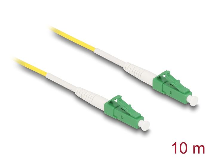 Delock Lichtwellenleiterkabel LC-APC zu LC-APC Simplex Singlemode OS2 10