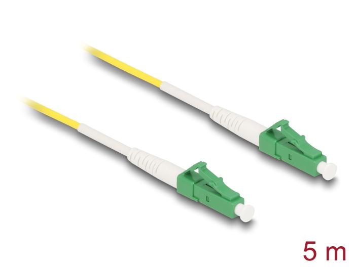 Delock Lichtwellenleiterkabel LC-APC zu LC-APC Simplex Singlemode OS2 5 m