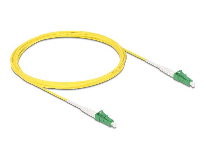 Delock Glasfaser-Kabel LC-APC zu LC-APC Simplex Singlemode OS2 3 m