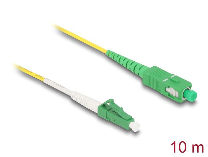 Delock LWL-Kabel LC-APC auf SC-APC Simplex Singlemode OS2 10
