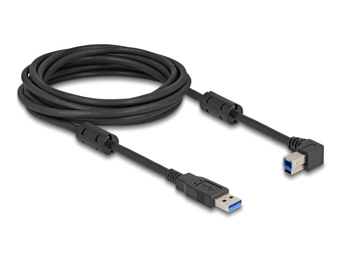 Delock USB 5 Gbps Kabel Typ-A Stecker auf Typ-B Stecker 90 linksgewinkelt