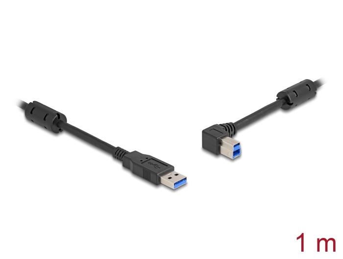 Delock USB 5 Gbps Kabel Typ-A Stecker auf Typ-B Stecker 90 linksgewinkelt