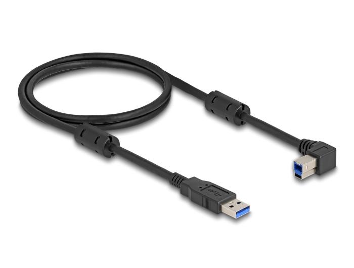 Delock USB 5 Gbps Kabel Typ-A Stecker auf Typ-B Stecker 90 linksgewinkelt