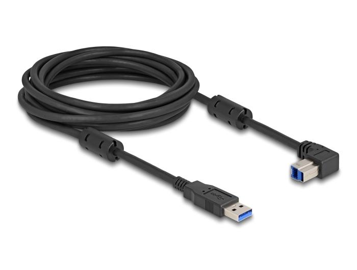 Delock USB 5 Gbps Kabel Typ-A Stecker auf Typ-B Stecker 90 unten abgewinkelt
