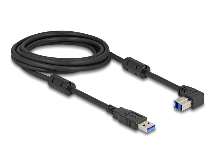 Delock USB 5 Gbps Kabel Typ-A Stecker auf Typ-B Stecker 90 unten abgewinkelt