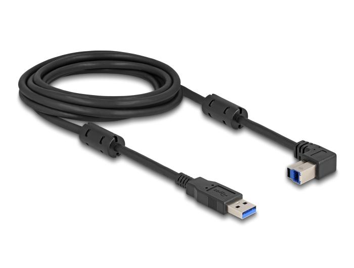 Delock USB 5 Gbps Kabel Typ-A Stecker auf Typ-B Stecker 90 oben abgewinkelt
