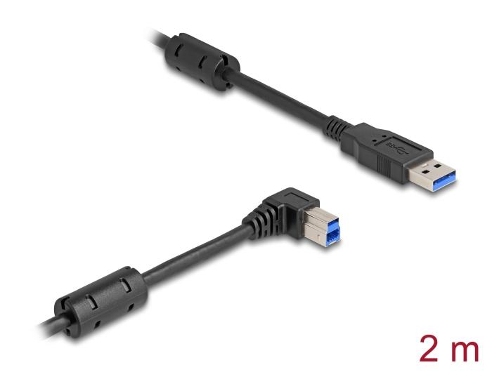 Delock USB 5 Gbps Kabel Typ-A Stecker auf Typ-B Stecker 90 rechts gewinkelt