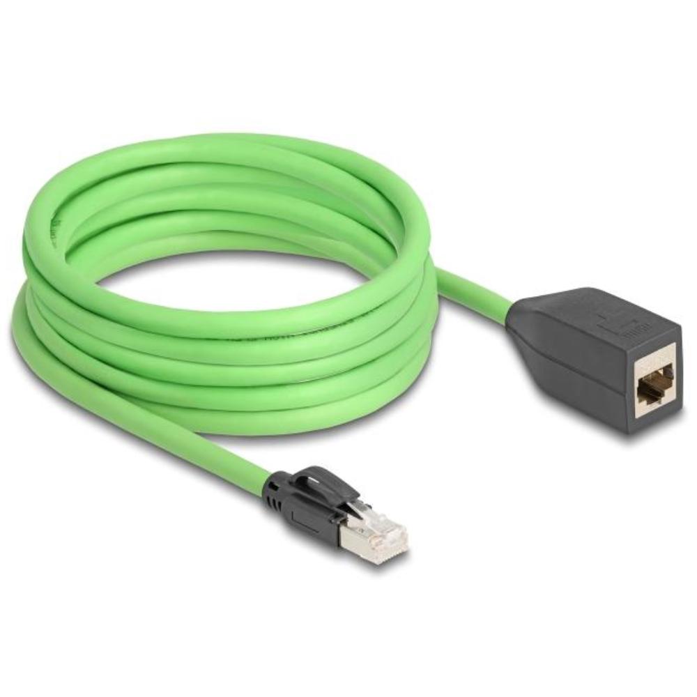 Delock RJ45 Netzwerkverlängerungskabel Cat.6A Stecker zu Buchse SF/UTP s