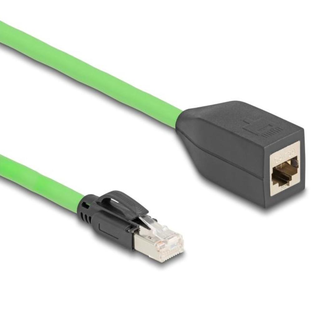 Delock RJ45 Netzwerkverlängerungskabel Cat.6A Stecker zu Buchse SF/UTP s