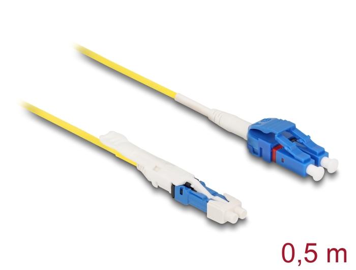Delock LWL Kabel CS Stecker zu LC Duplex UPC Singlemode G657A2 / OS2 Unibo