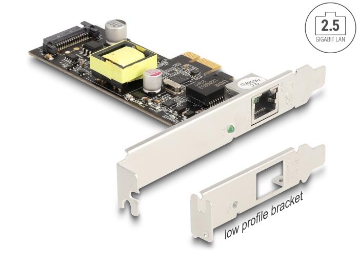 Delock PCI Express x1 Karte auf 1 x 2,5 Gigabit LAN PoE+ i225