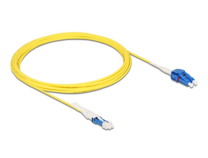 Delock LWL Kabel CS Stecker zu LC Duplex UPC Singlemode G657A2 / OS2 Unibo